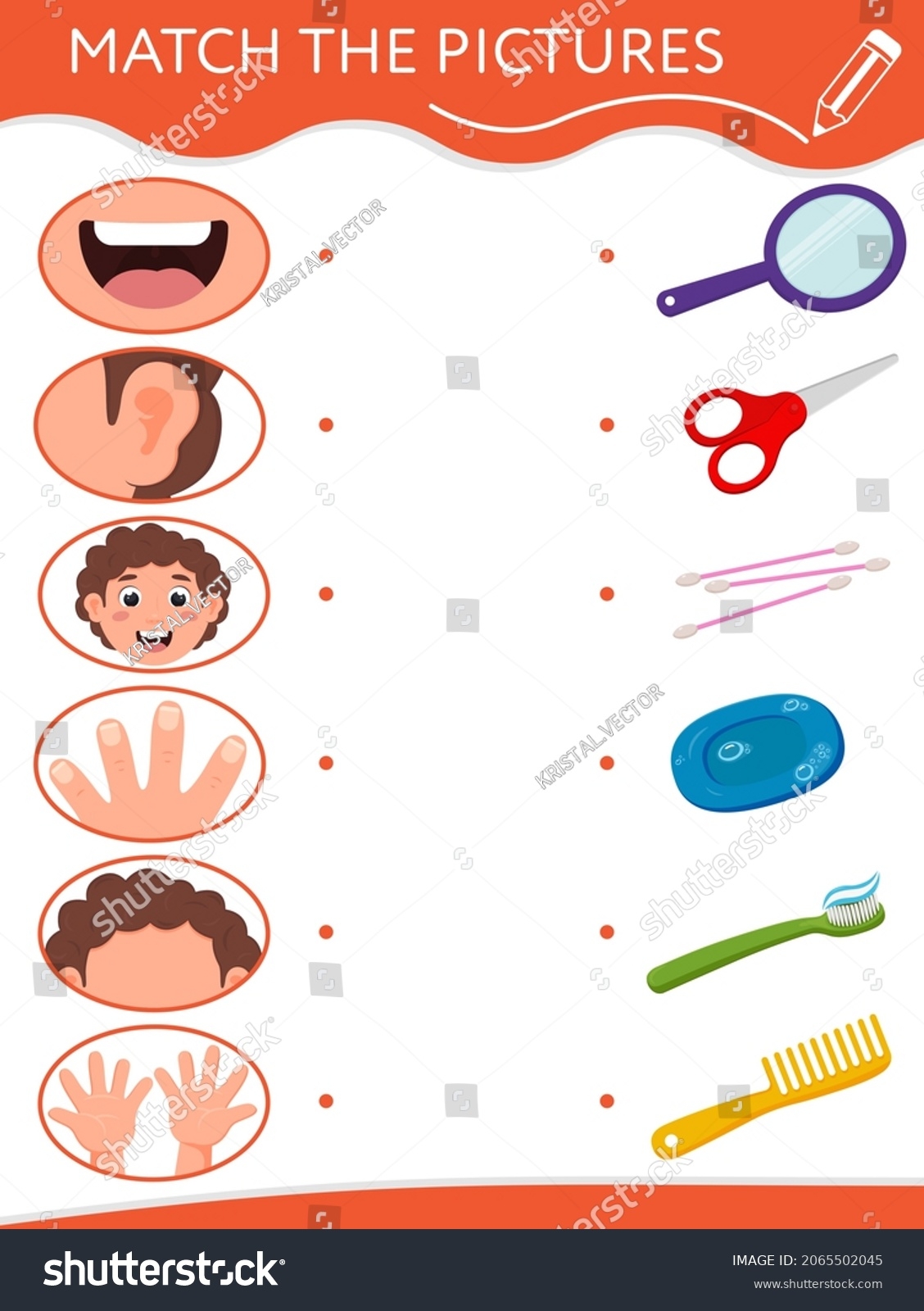 Matching Game Children Find Couple Body Stock Vector Royalty Free 2065502045 Shutterstock
