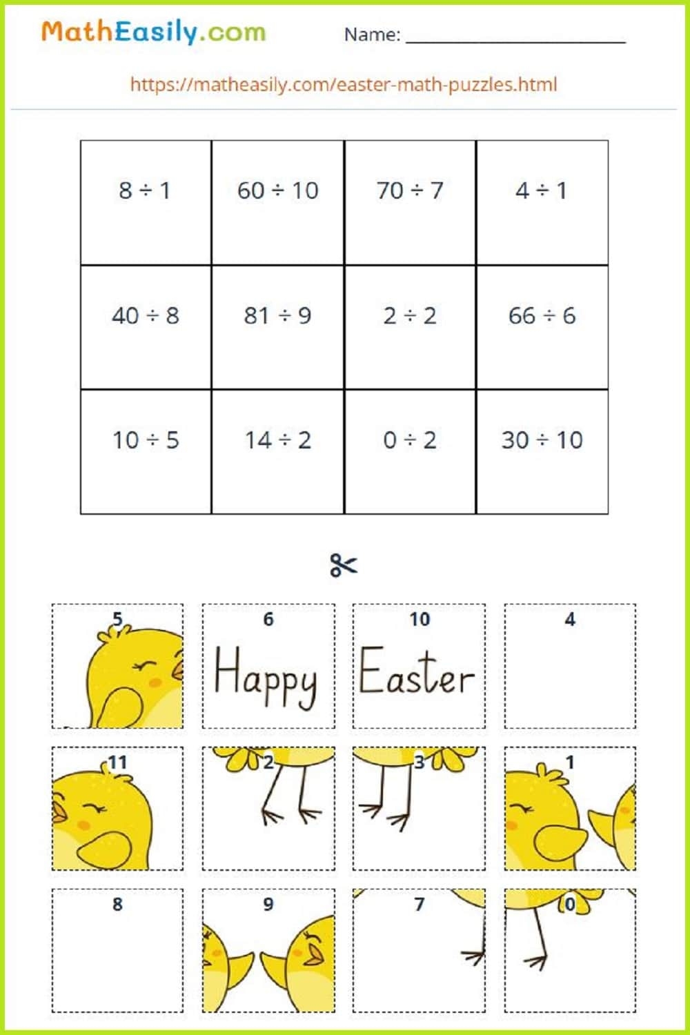Math Easter Worksheets PDF Free Download Math Easter Worksheets PDF Free Download