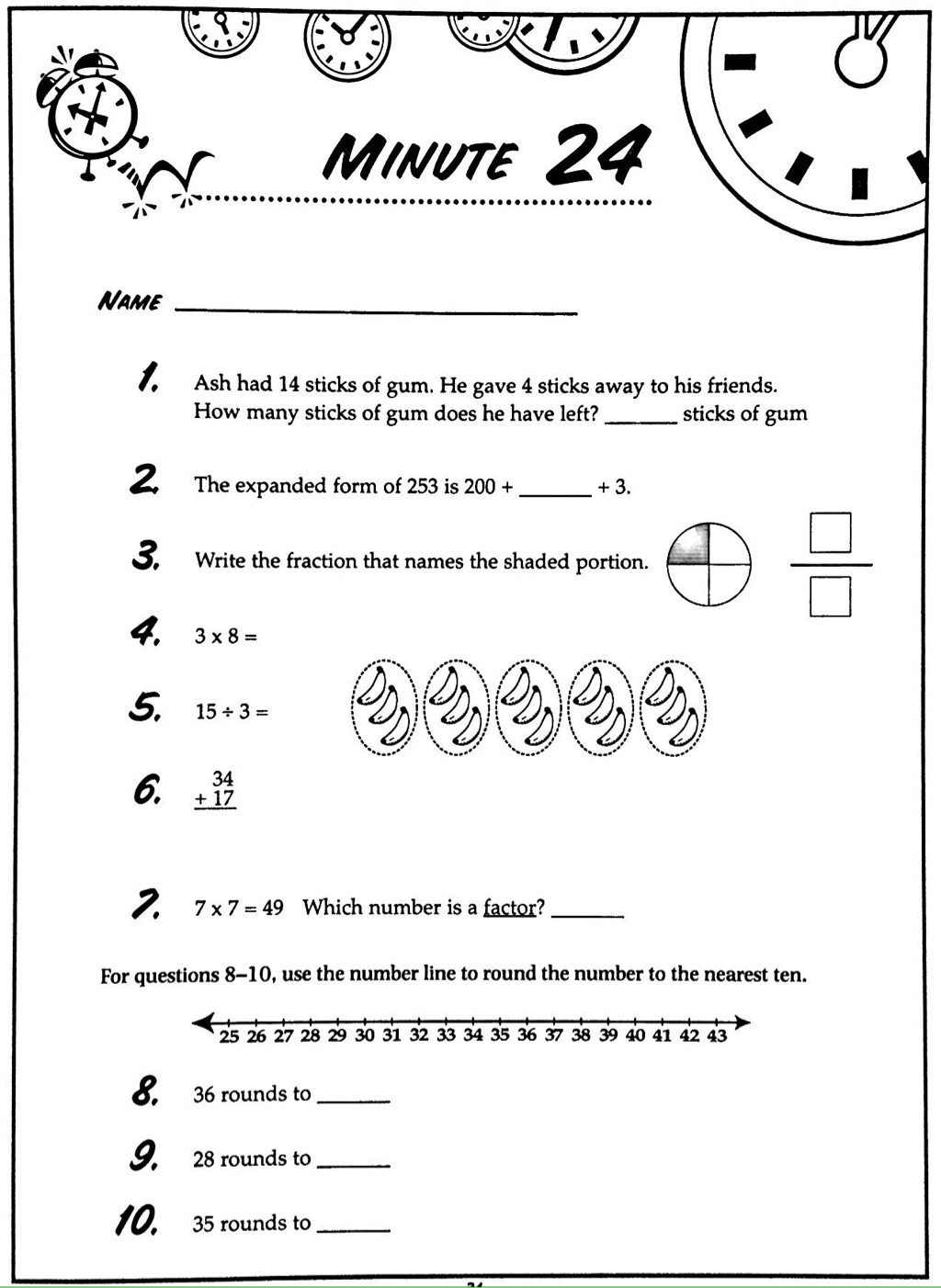 Math Minute 24 Mr Nevins s 3rd Grade Classroom
