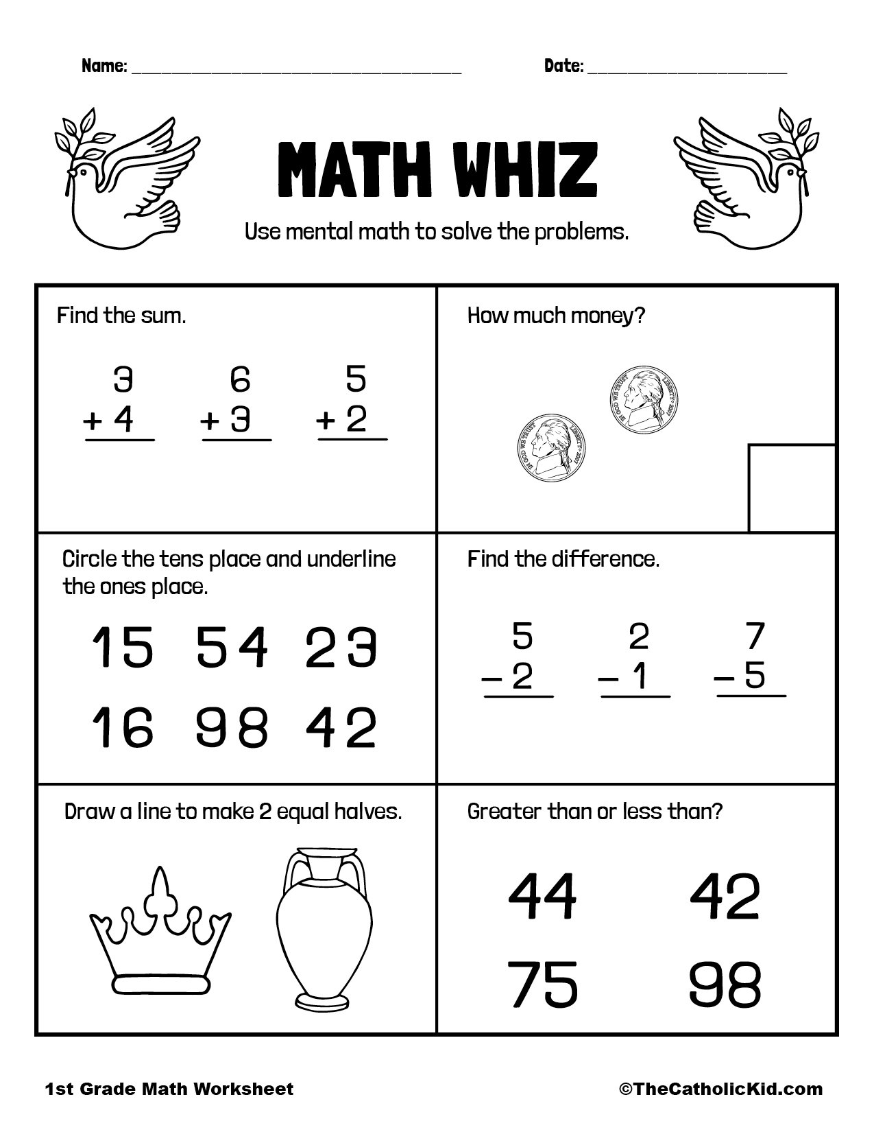 Math Whiz Mental Math Review TheCatholicKid