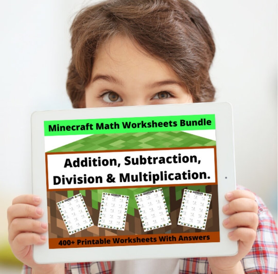 minecraft math worksheets