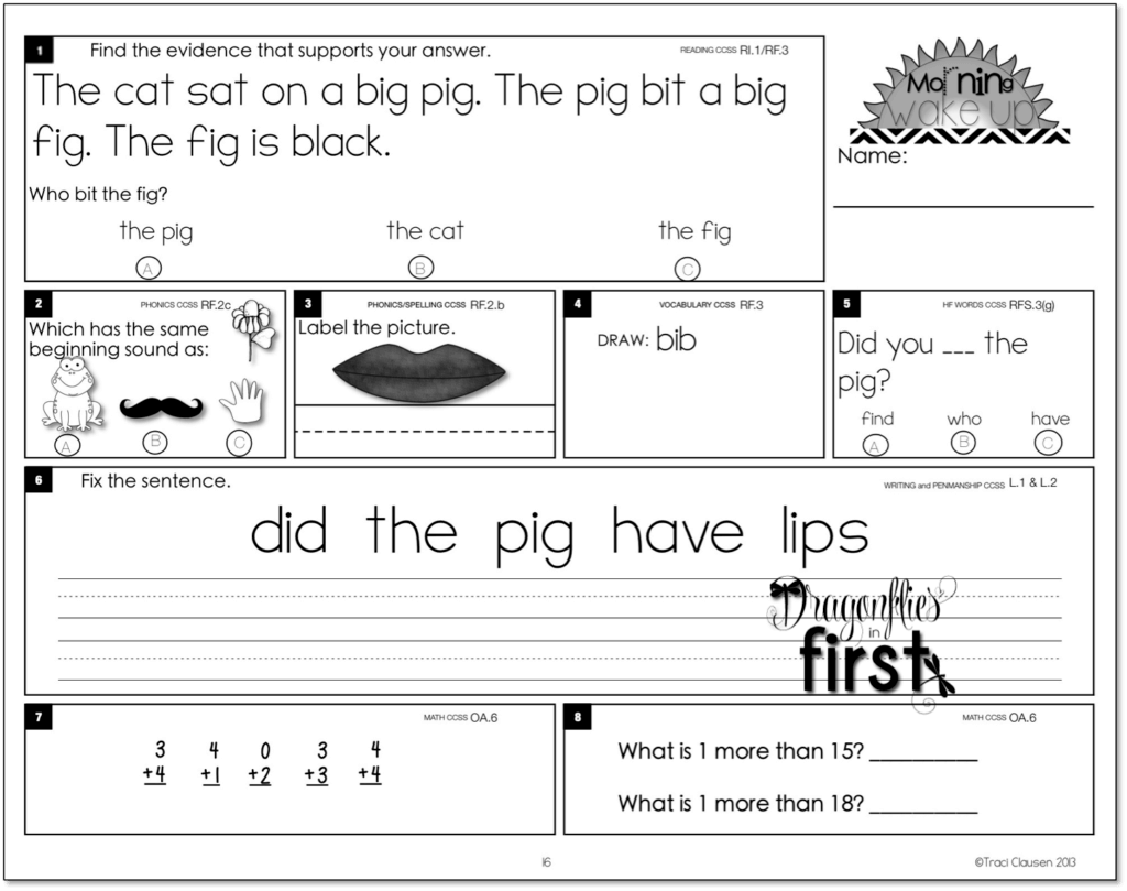 Meaningful And Engaging Morning Work For K 2 Traci Clausen Engaging Teaching