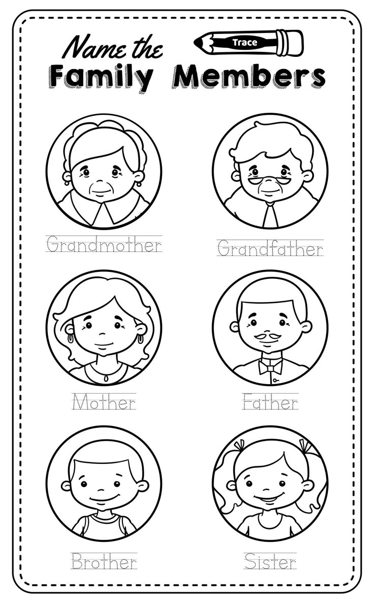 My Family Preschool 10 Free PDF Printables Printablee