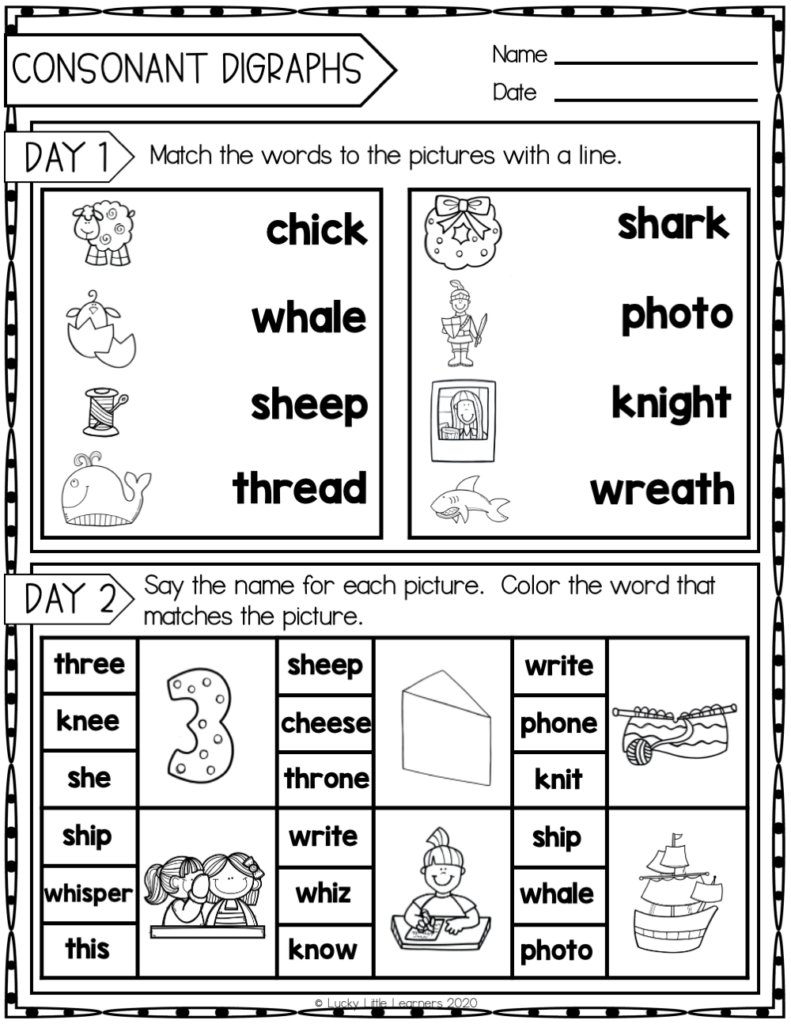 phonics worksheets 2nd grade