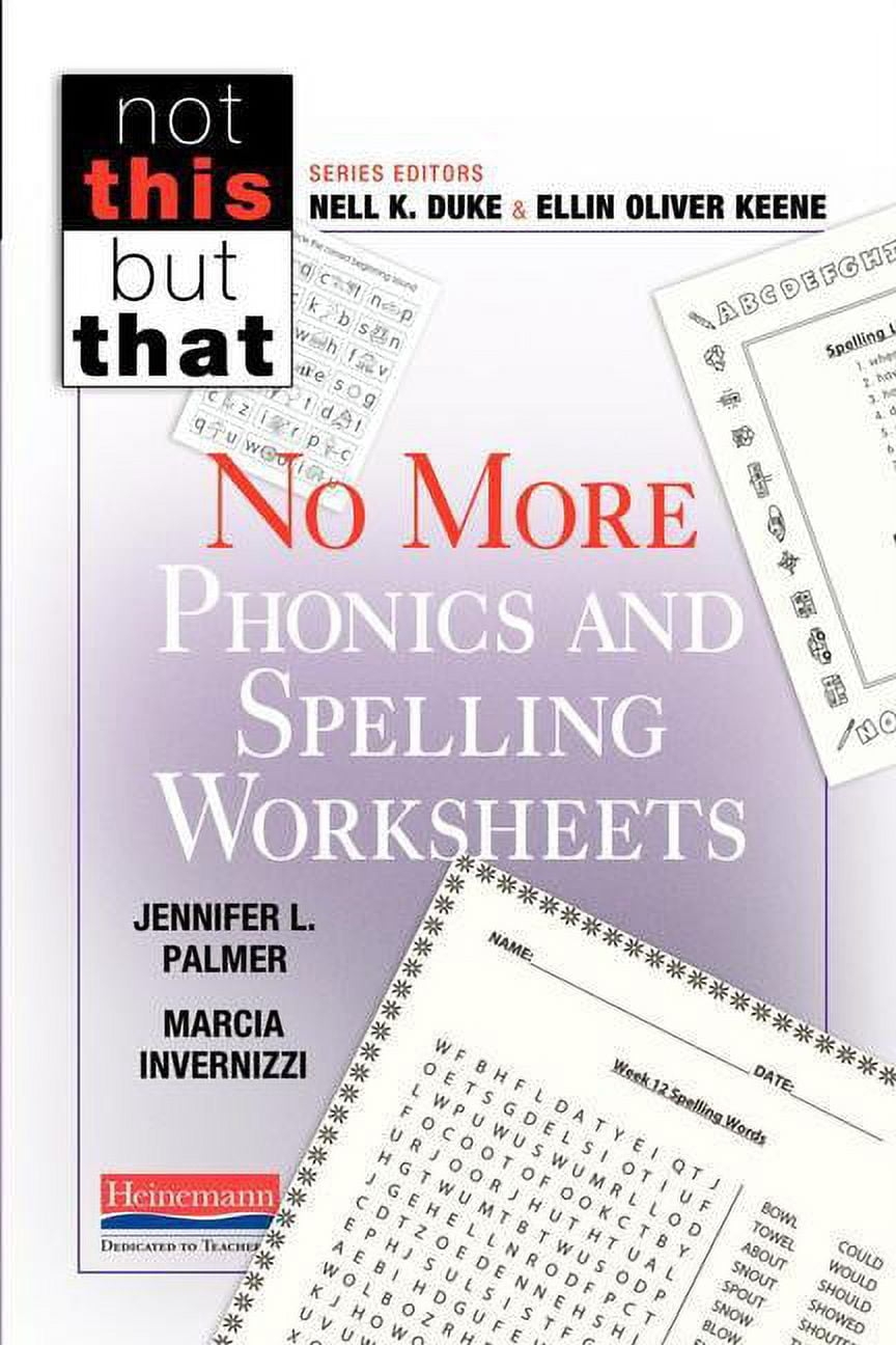 Not This But That No More Phonics And Spelling Worksheets Paperback Walmart