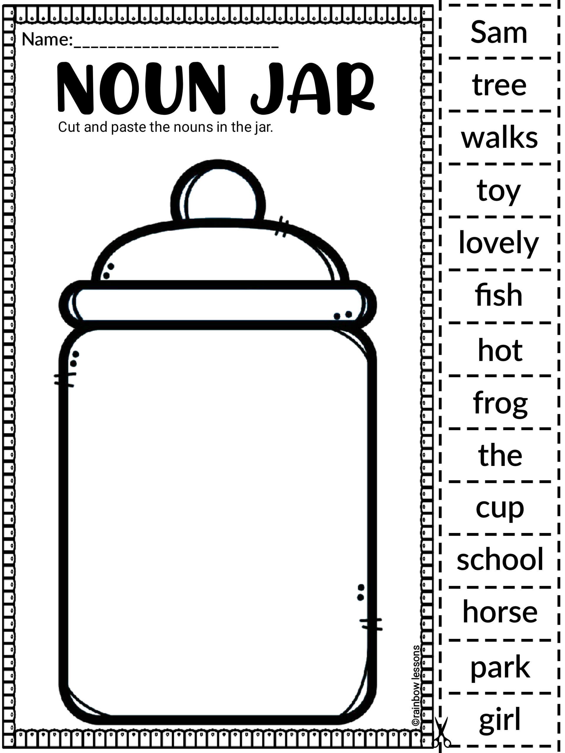 Nouns Worksheets Types Of Nouns Common And Proper Nouns Nouns Review Made By Teachers