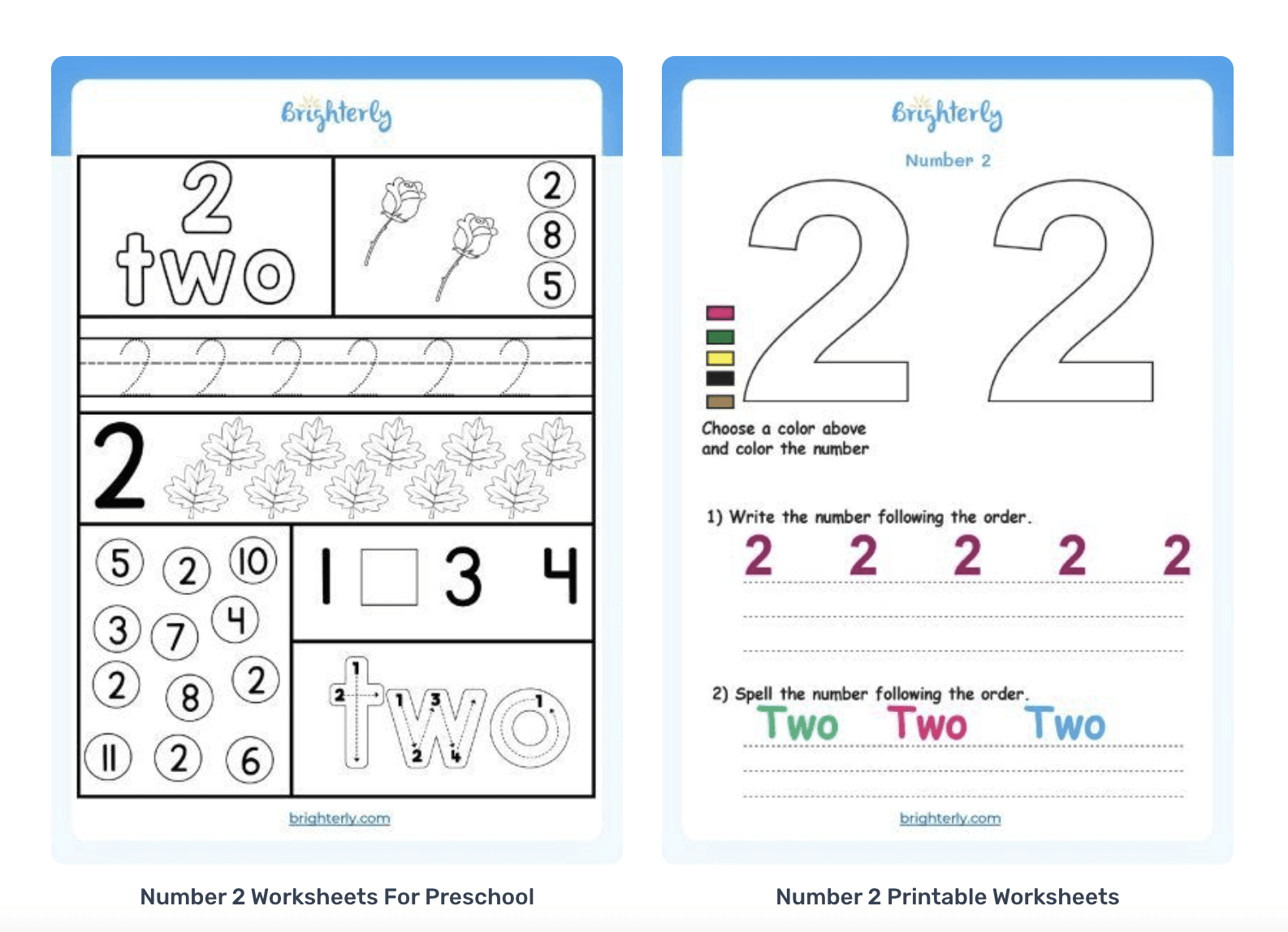 printable number worksheets