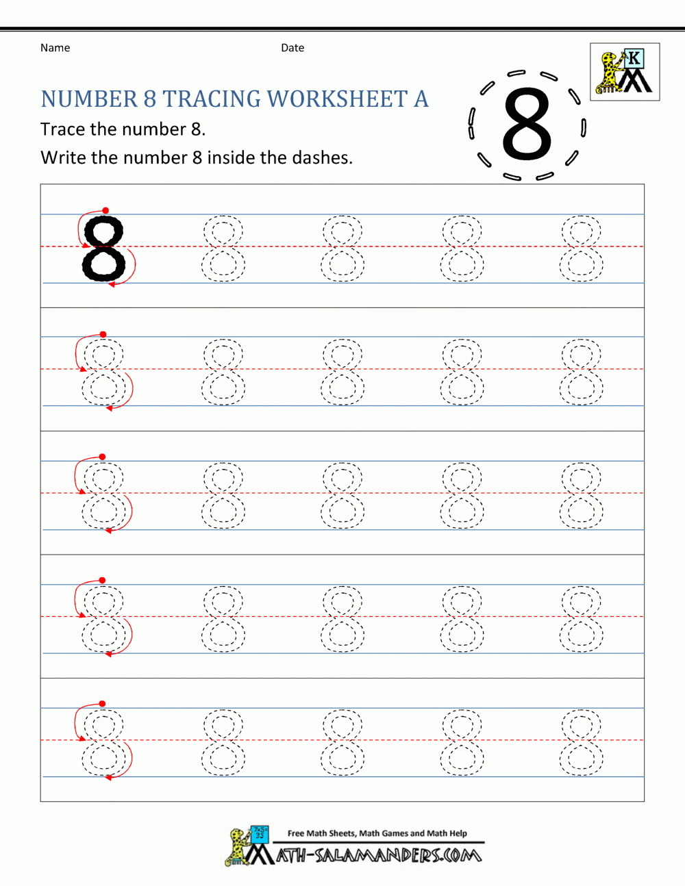 Number 8 Worksheets For Preschool Number 8 Worksheets For Preschool