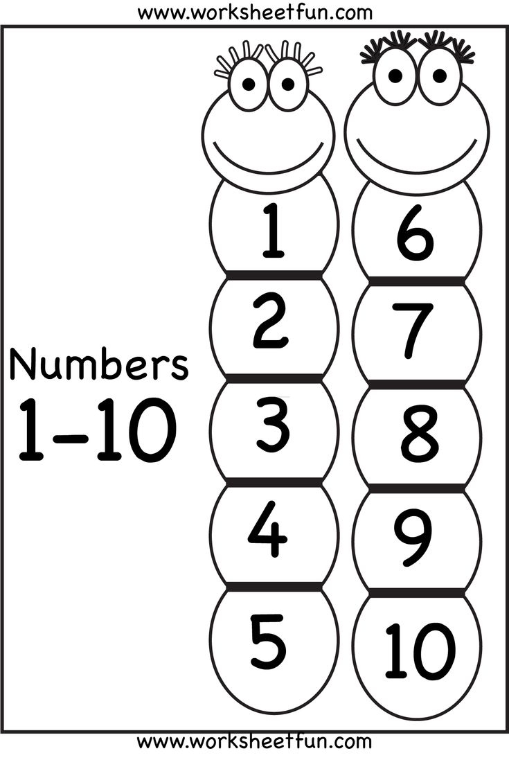 Number Chart 1 10 FREE Printable Worksheets
