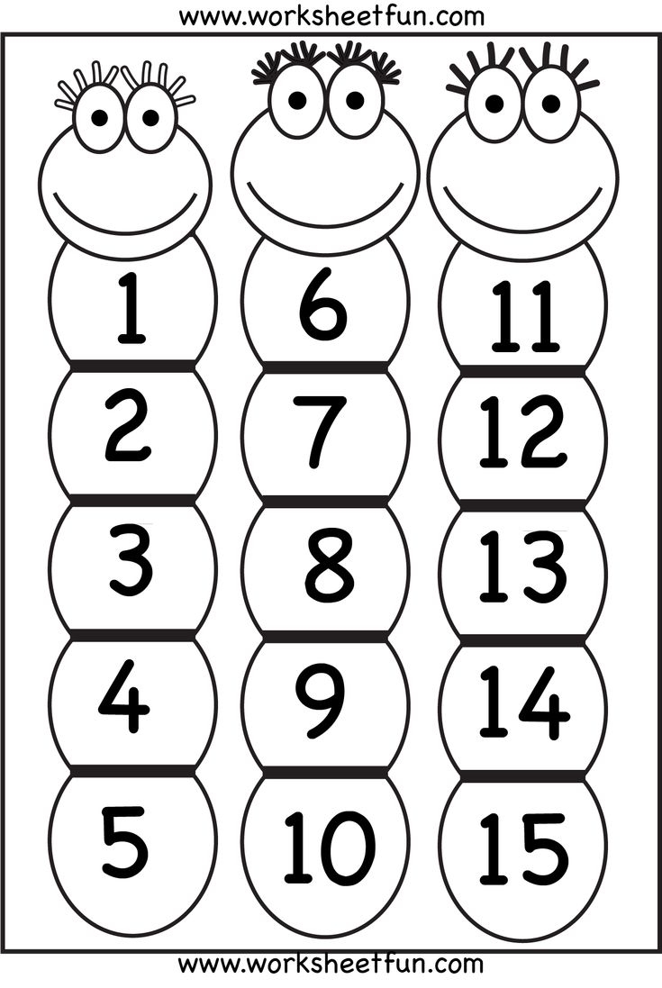 Number Chart 1 15 FREE Printable Worksheets