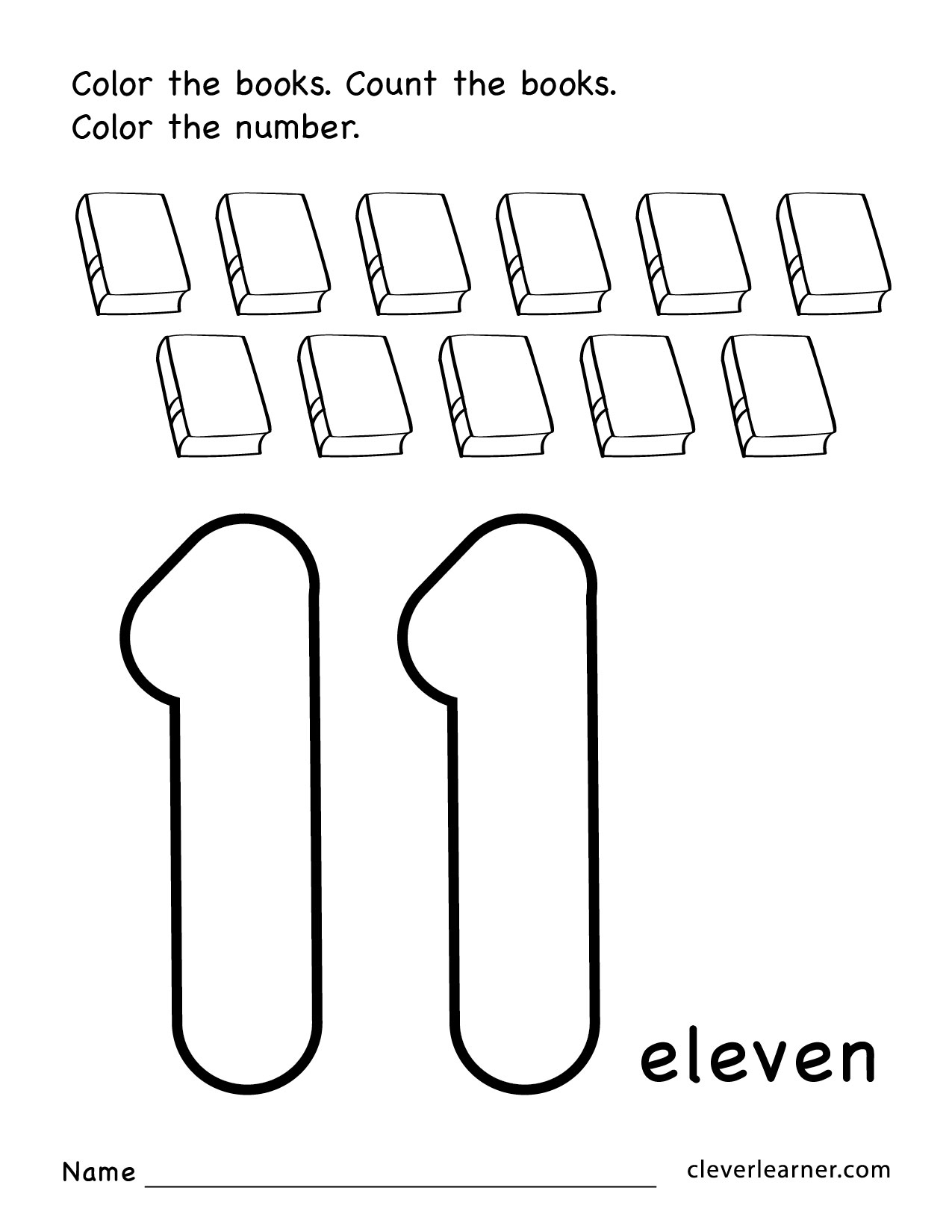 numbers worksheet for preschool