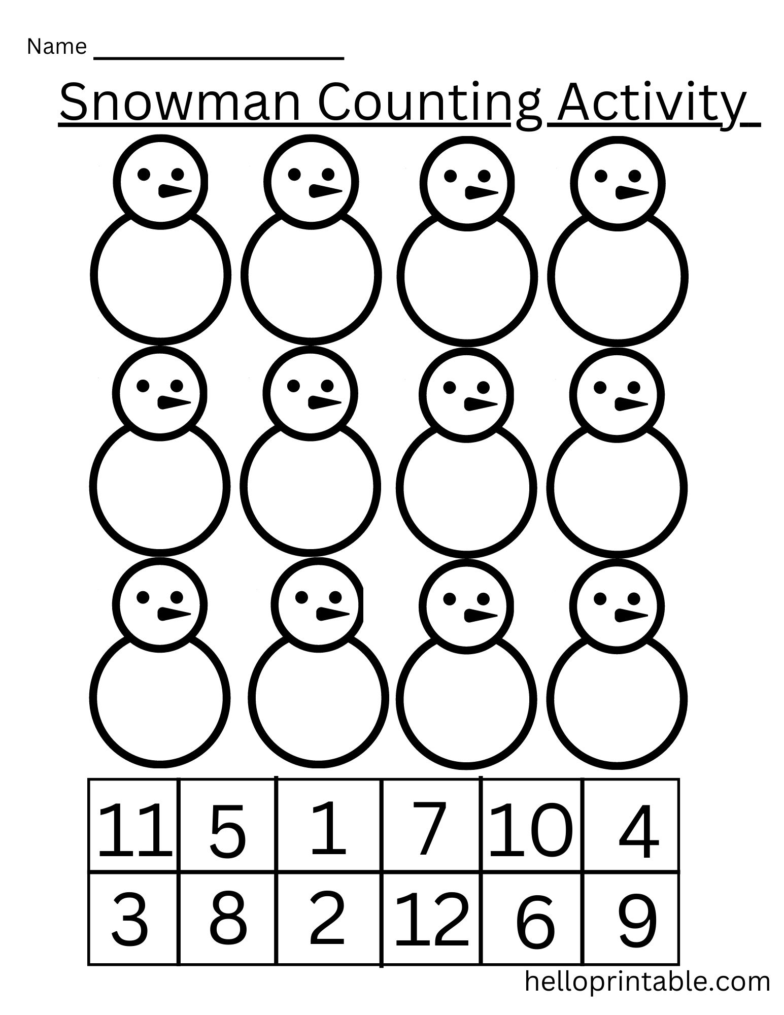kindergarten cut and paste math worksheets