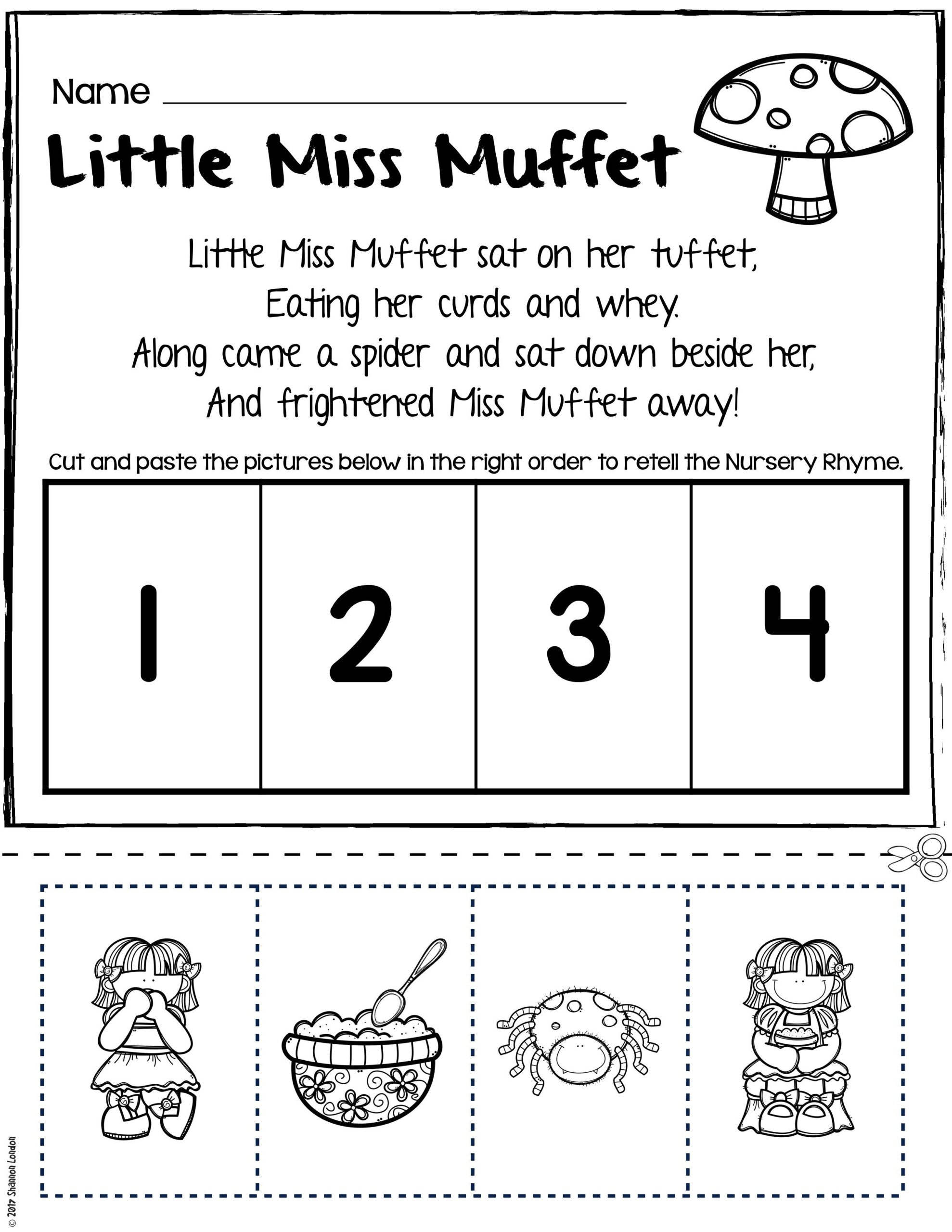 Nursery Rhymes Worksheets For Story Retelling Practice Nursery Rhymes Worksheets For Story Retelling Practice