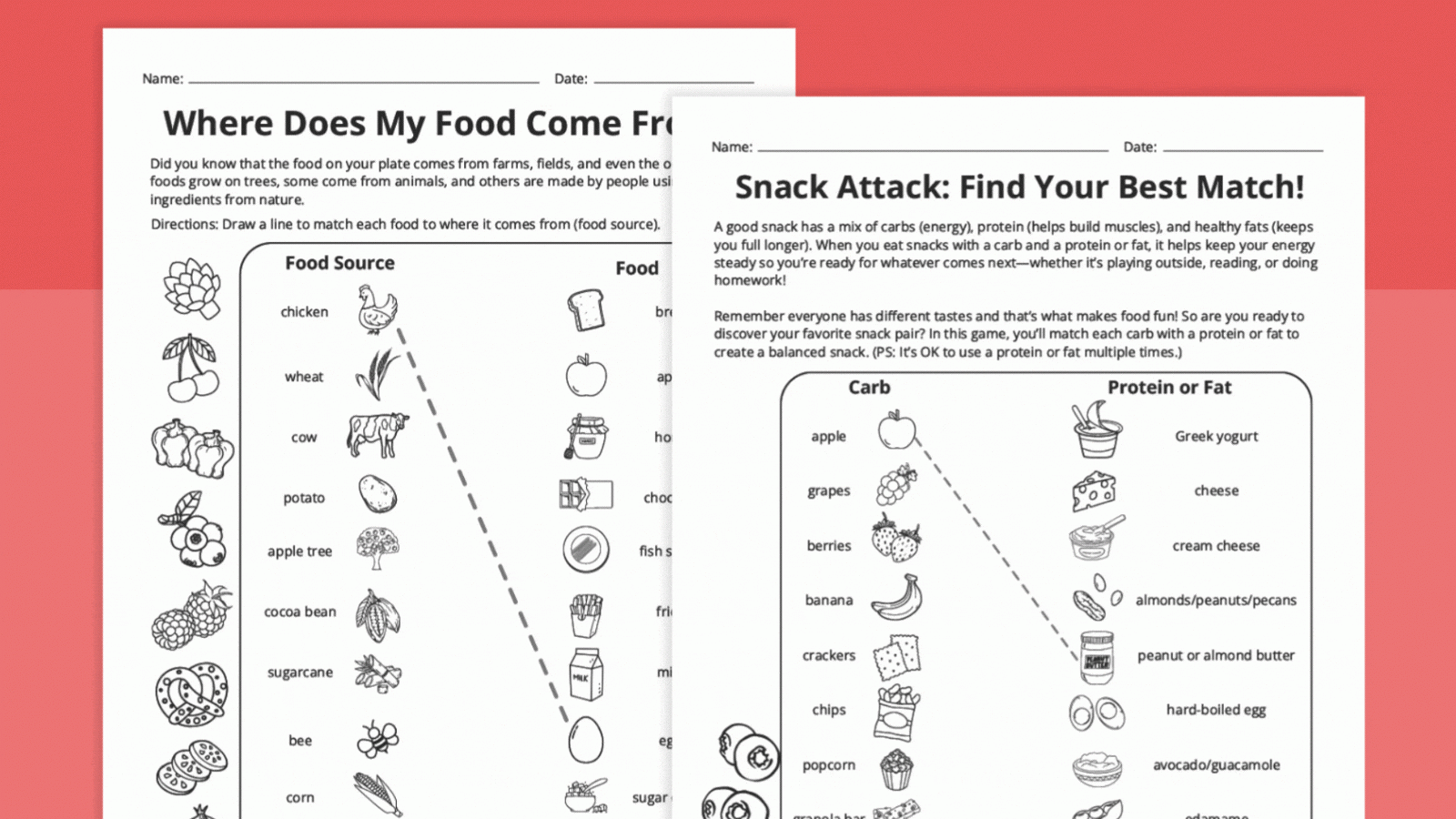 free printable nutrition worksheets for adults