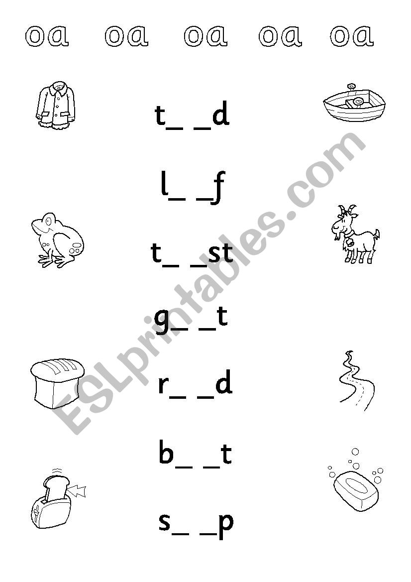 OA Words Worksheets Printables Worksheets Library