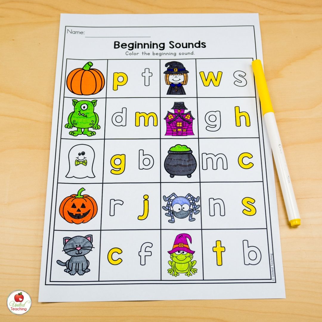 October Worksheets For Kindergarten Scary Halloween Activities And Printables United Teaching