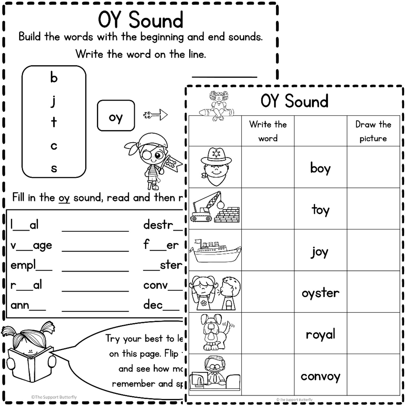 OI And OY Diphthong Worksheets Made By Teachers