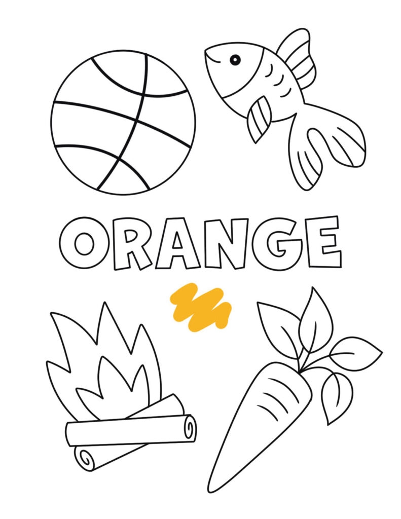Orange Color Activities And Worksheets For Preschool The Hollydog Blog
