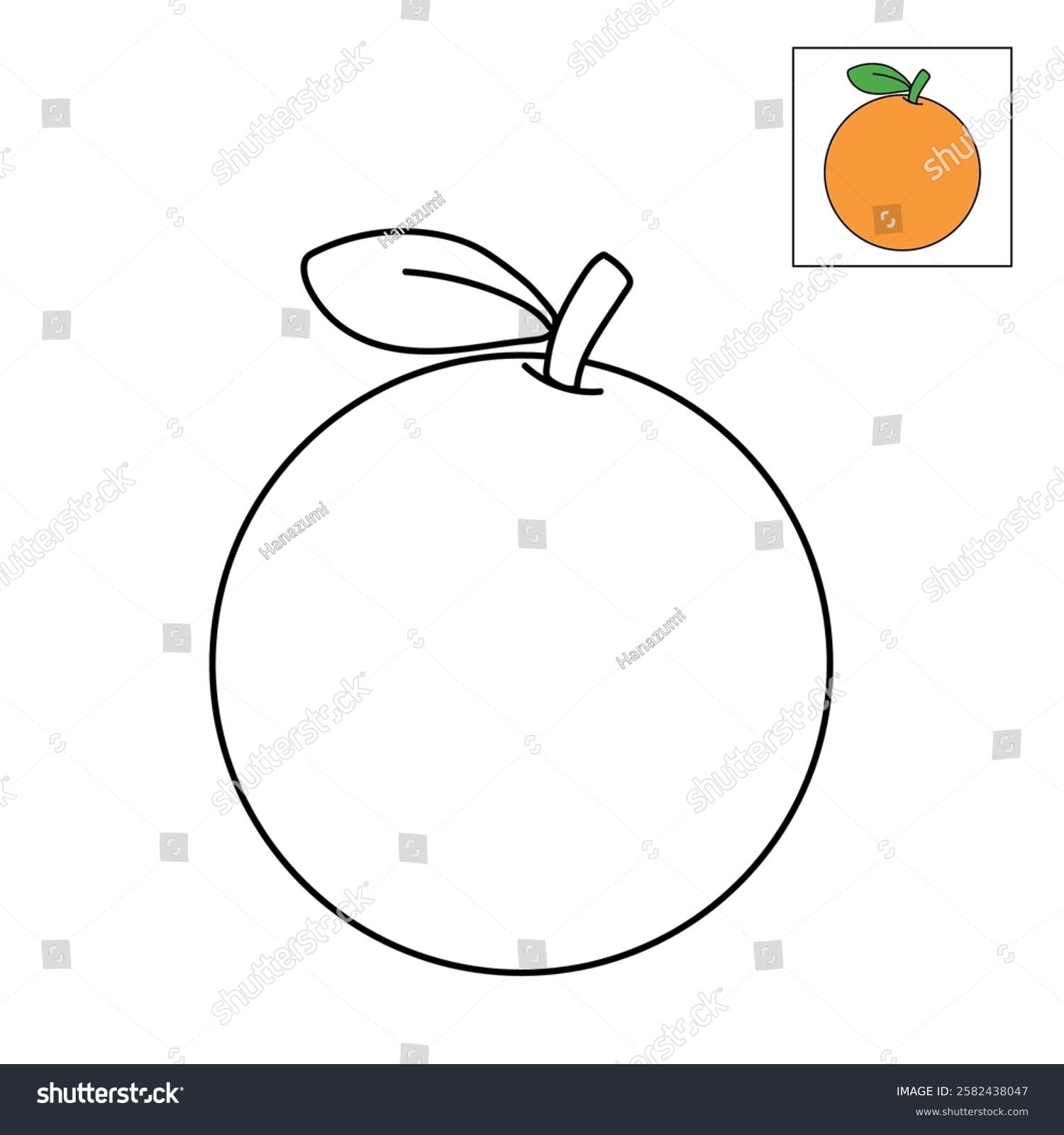orange worksheets preschool