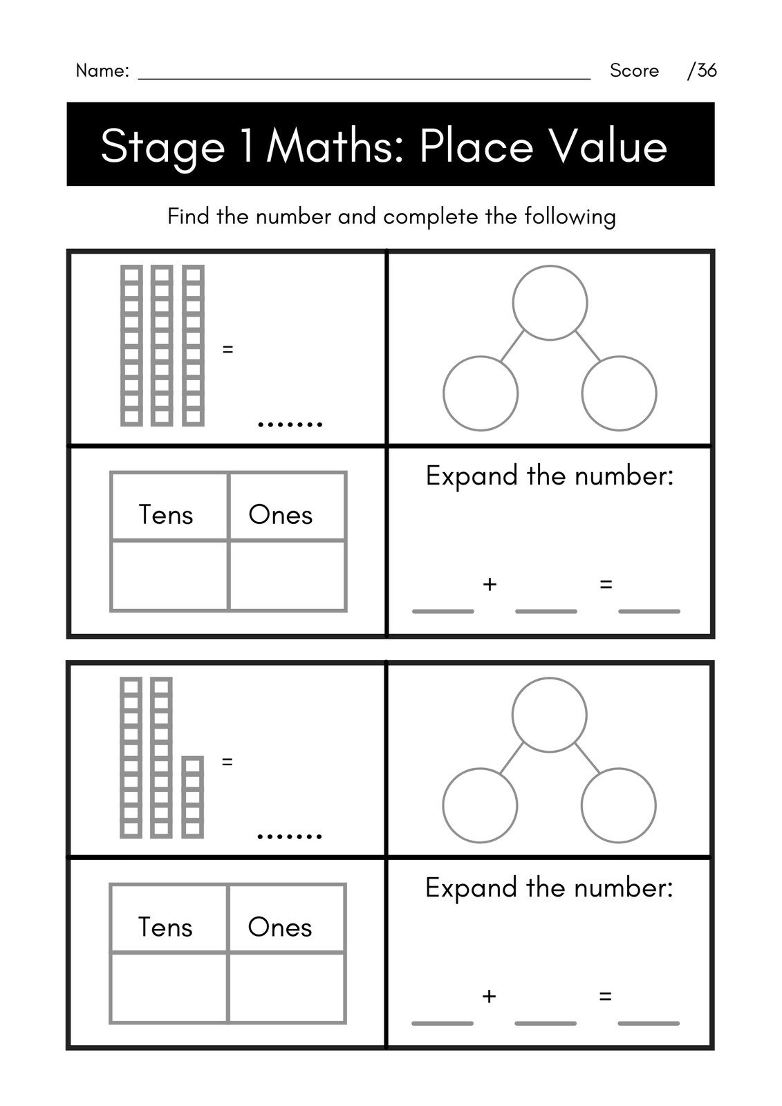 Page 2 Customize 124 Place Value Worksheets Templates Online Canva