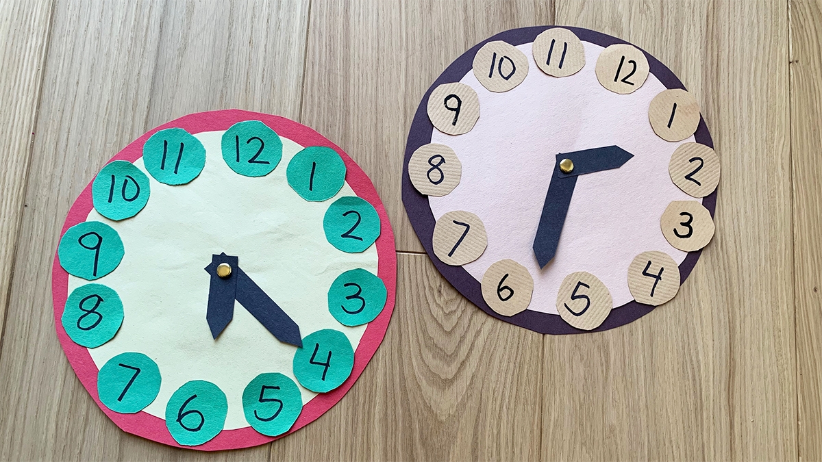 Paper Clock Craft Happy Toddler Playtime Paper Clock Craft Happy Toddler Playtime
