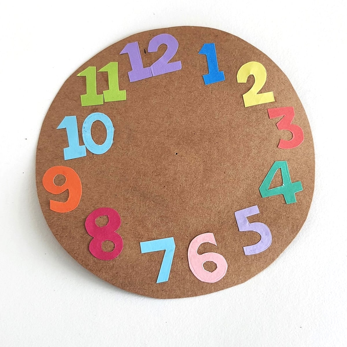 Paper Clock Craft Moms And Crafters Paper Clock Craft Moms And Crafters