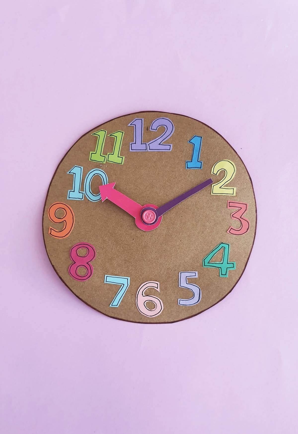 Paper Clock Craft Moms And Crafters Paper Clock Craft Moms And Crafters