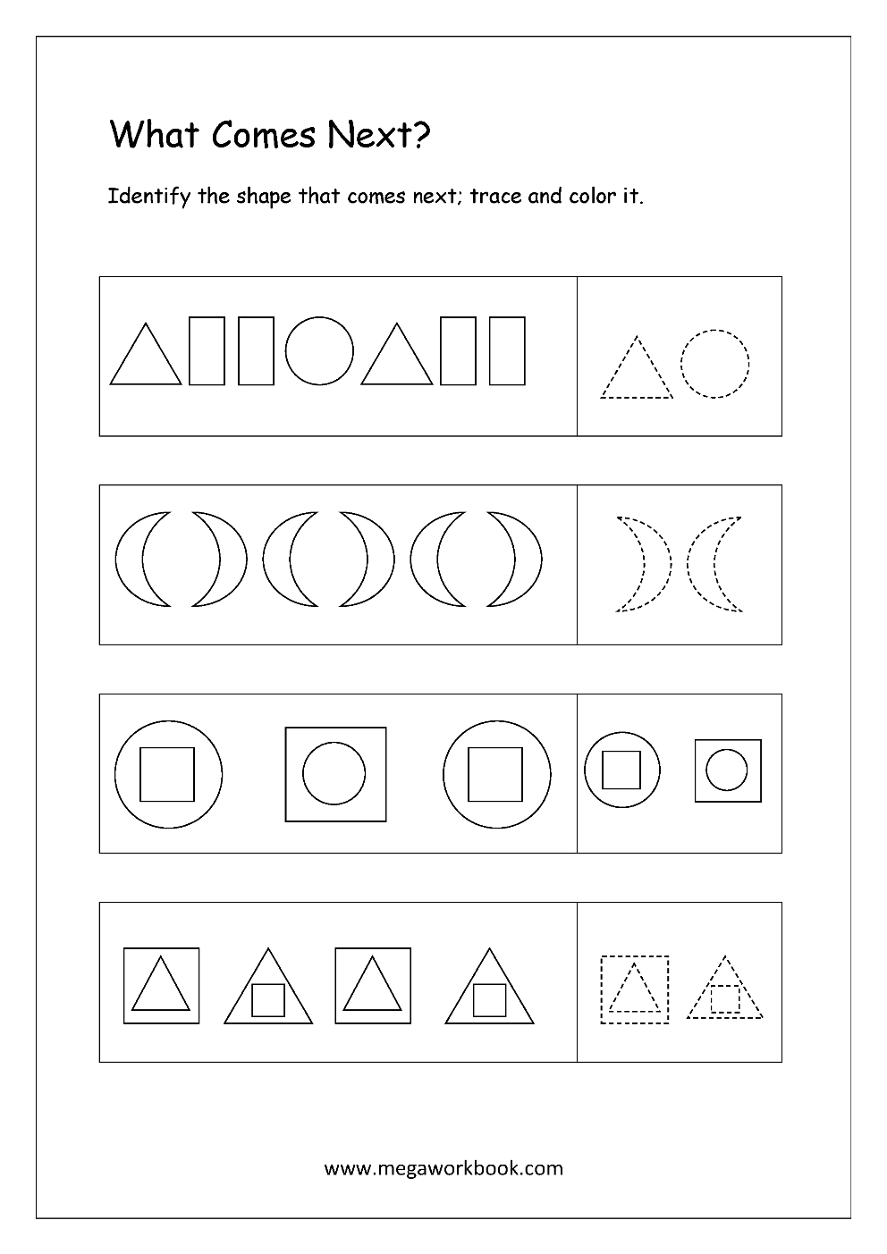 preschool pattern worksheets for kindergarten preschool pattern worksheets for kindergarten