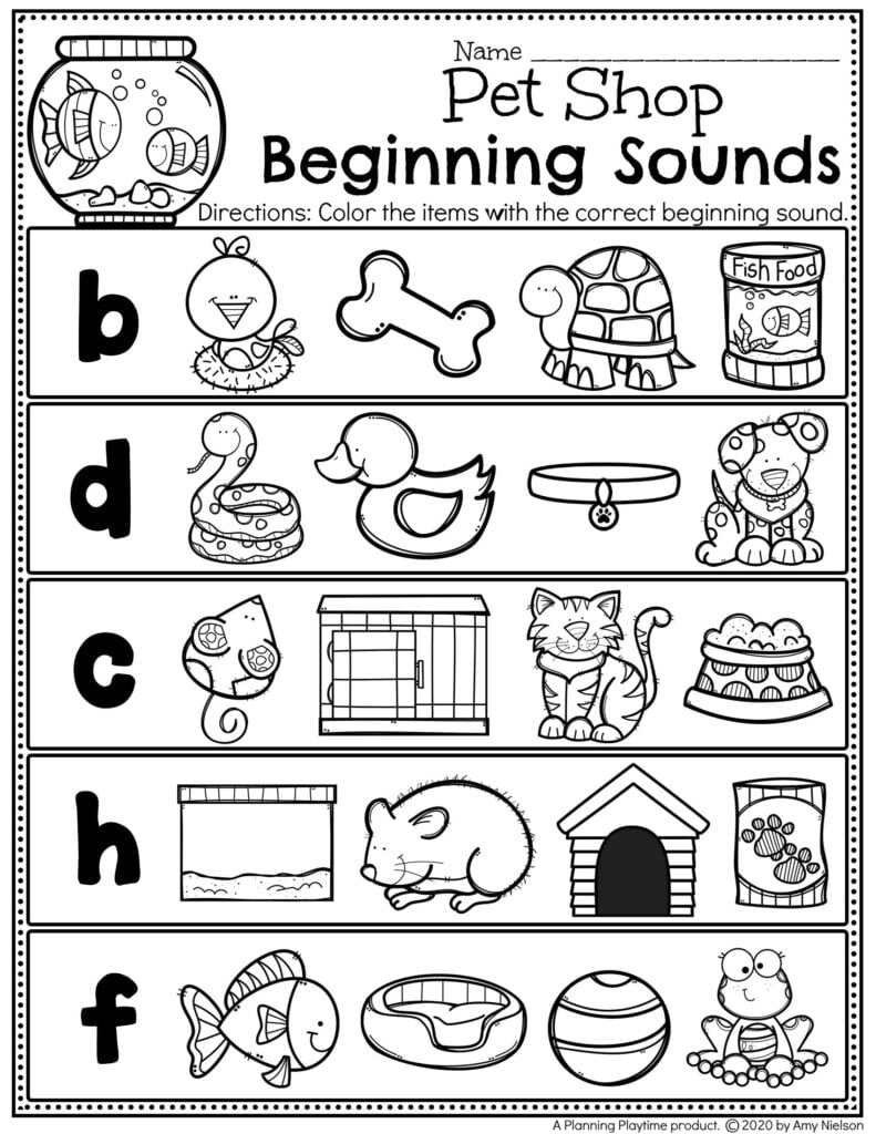 Pet Activities For Preschool Planning Playtime