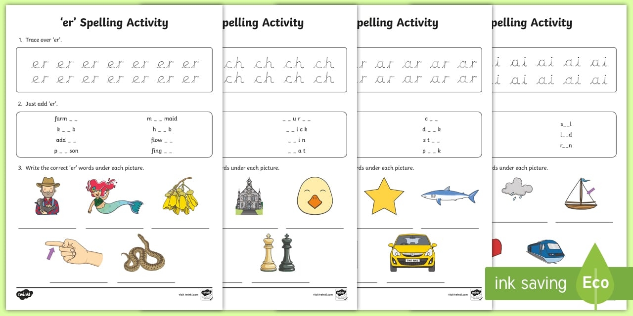 Phase 3 Spelling Activity Pack