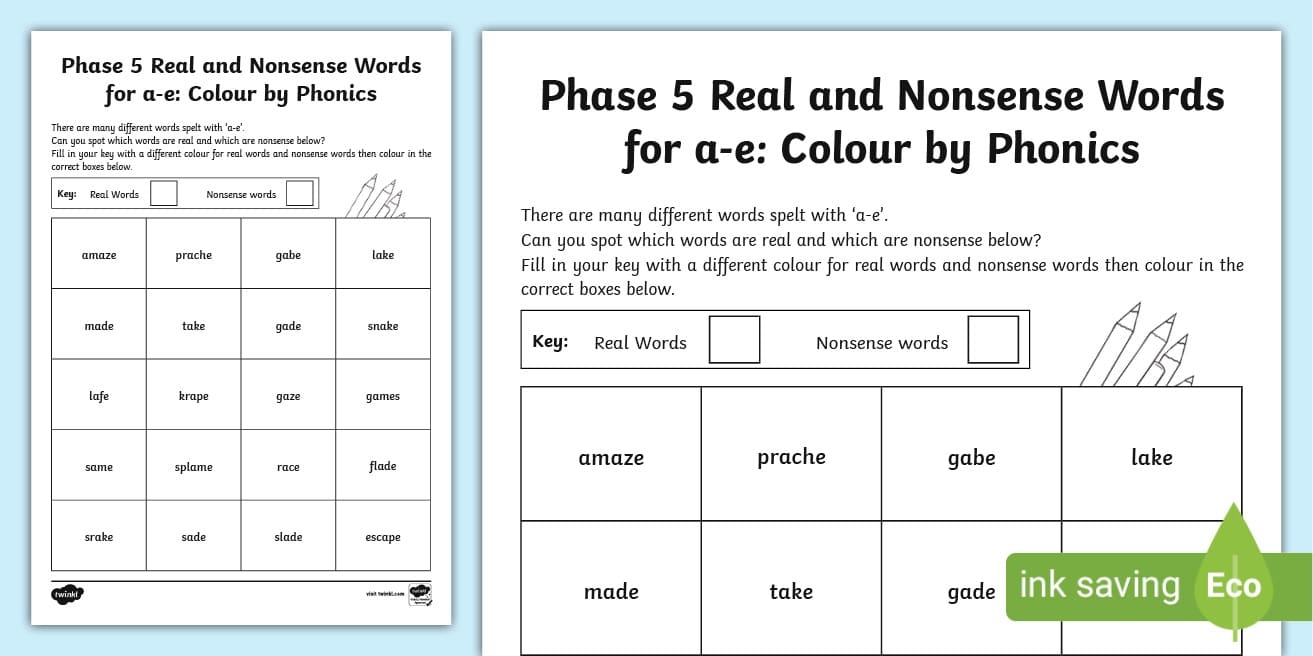 phase 5 phonics worksheets