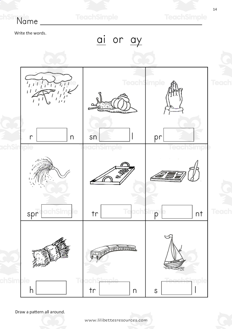 Phase 5 New Graphemes Phonic Worlsheets And Flashcards By Teach Simple