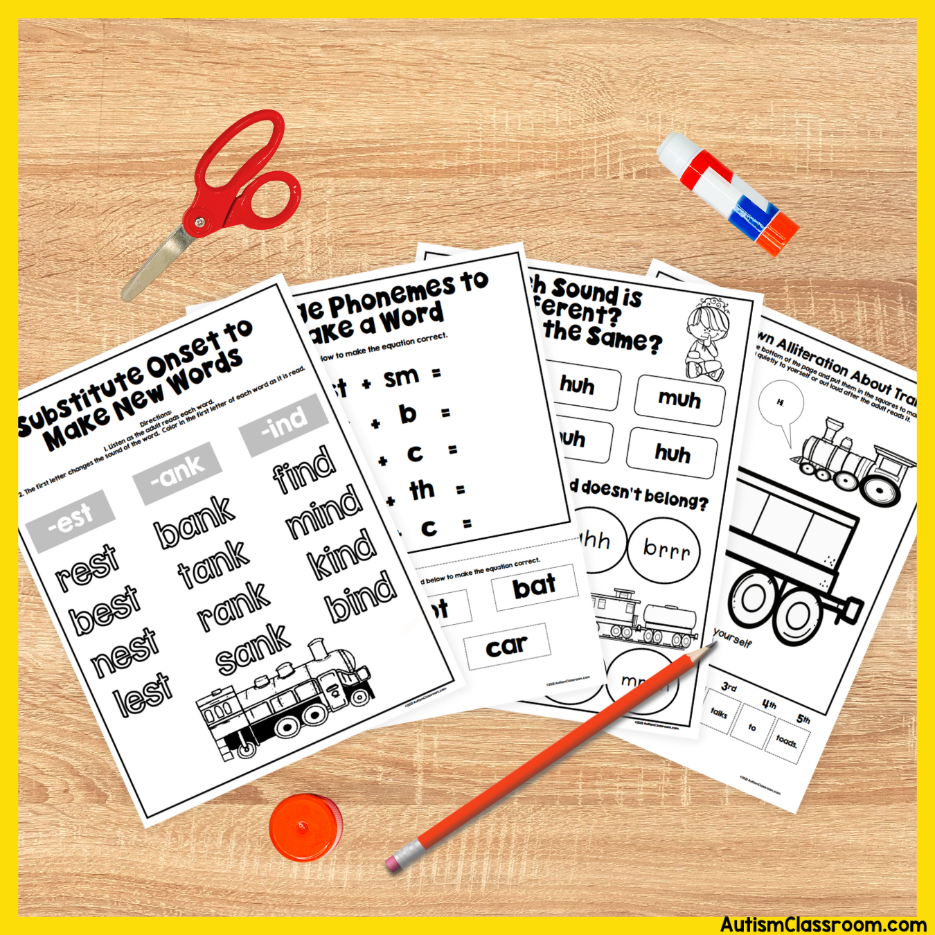 autism phonics worksheets