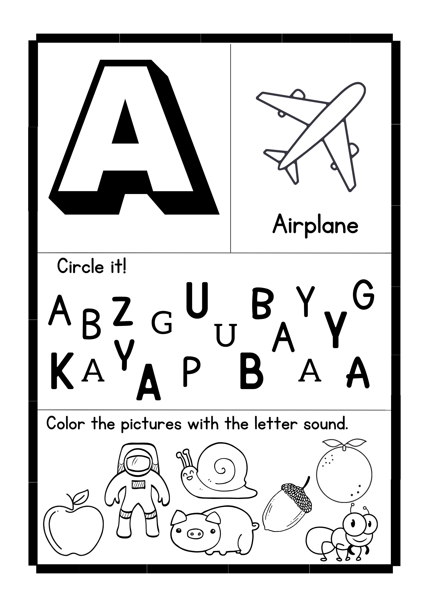 letters and sounds phonics worksheets