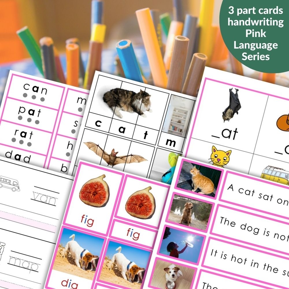 Phonics CVC Words Pink Language Series Montessori Nature Phonics CVC Words Pink Language Series Montessori Nature