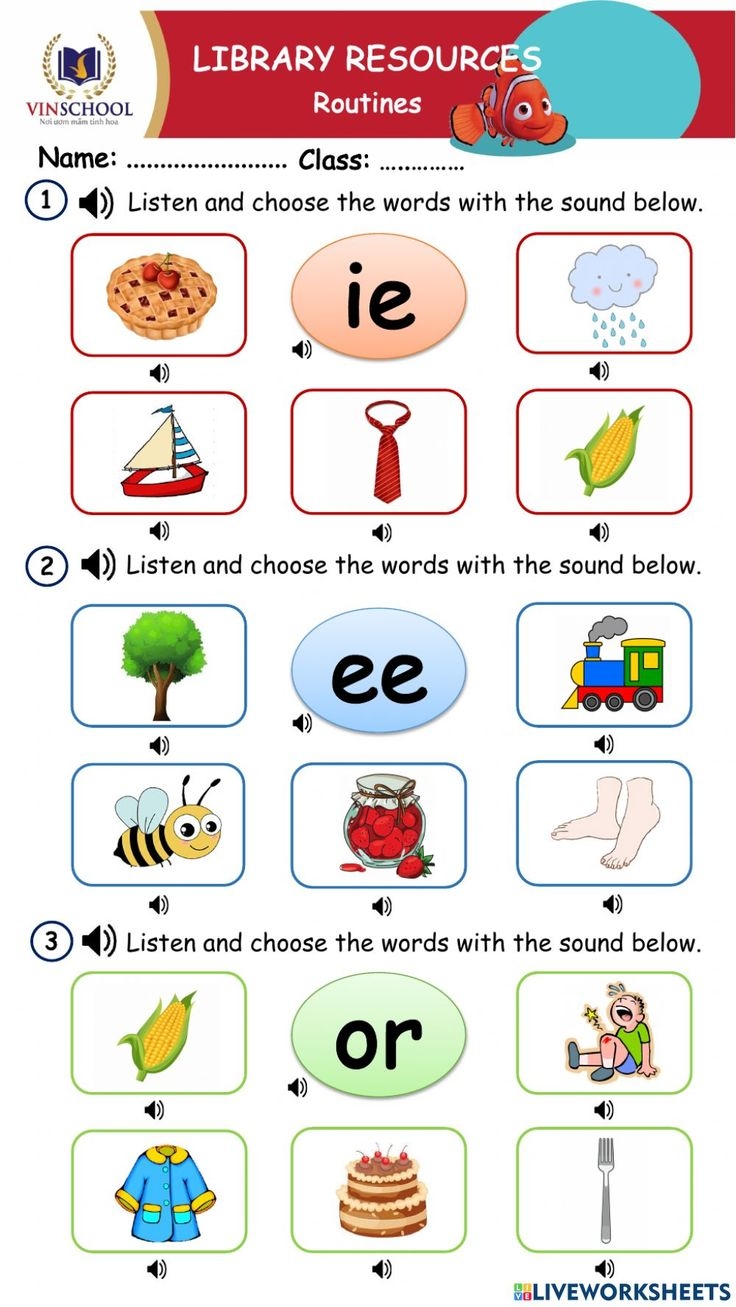 or words phonics worksheet