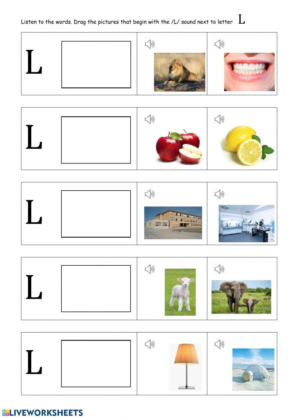 Phonics L Worksheet Worksheets Library