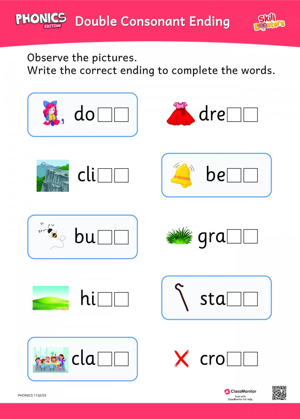 Phonics Unit 3 Activity Intro Twin Letter Endings Double Letter Endings ClassMonitor