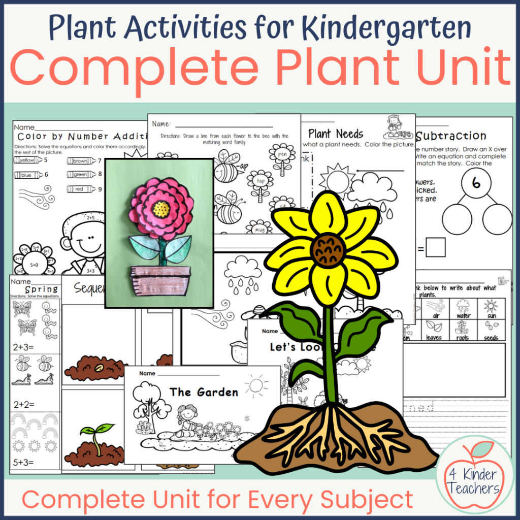 Plant Activities For Kindergarten In Every Subject 4 Kinder Teachers
