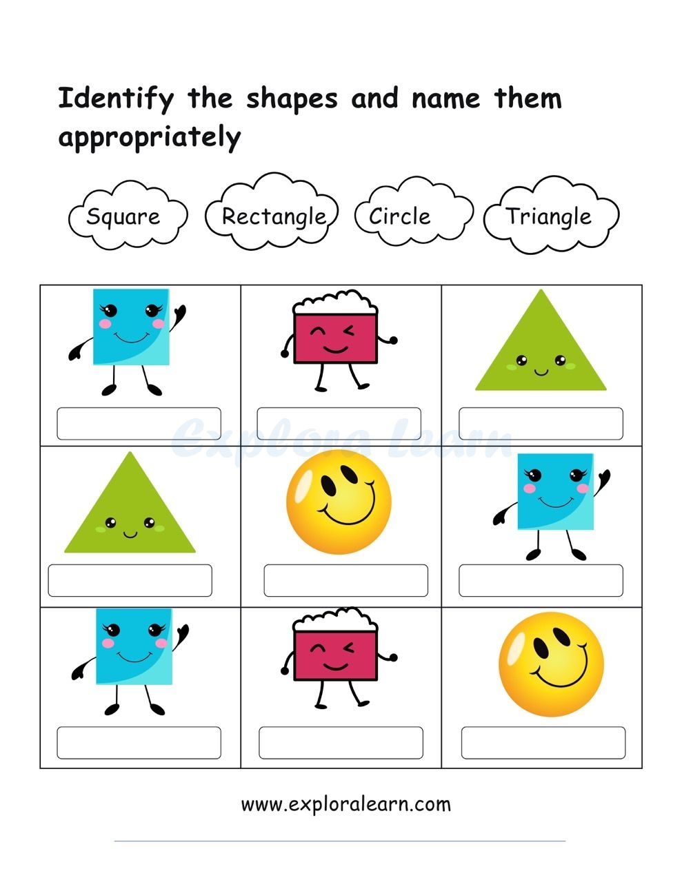 Playful Shapes And Colors Worksheets For Preschool And Kindergarten Kids Playful Shapes And Colors Worksheets For Preschool And Kindergarten Kids