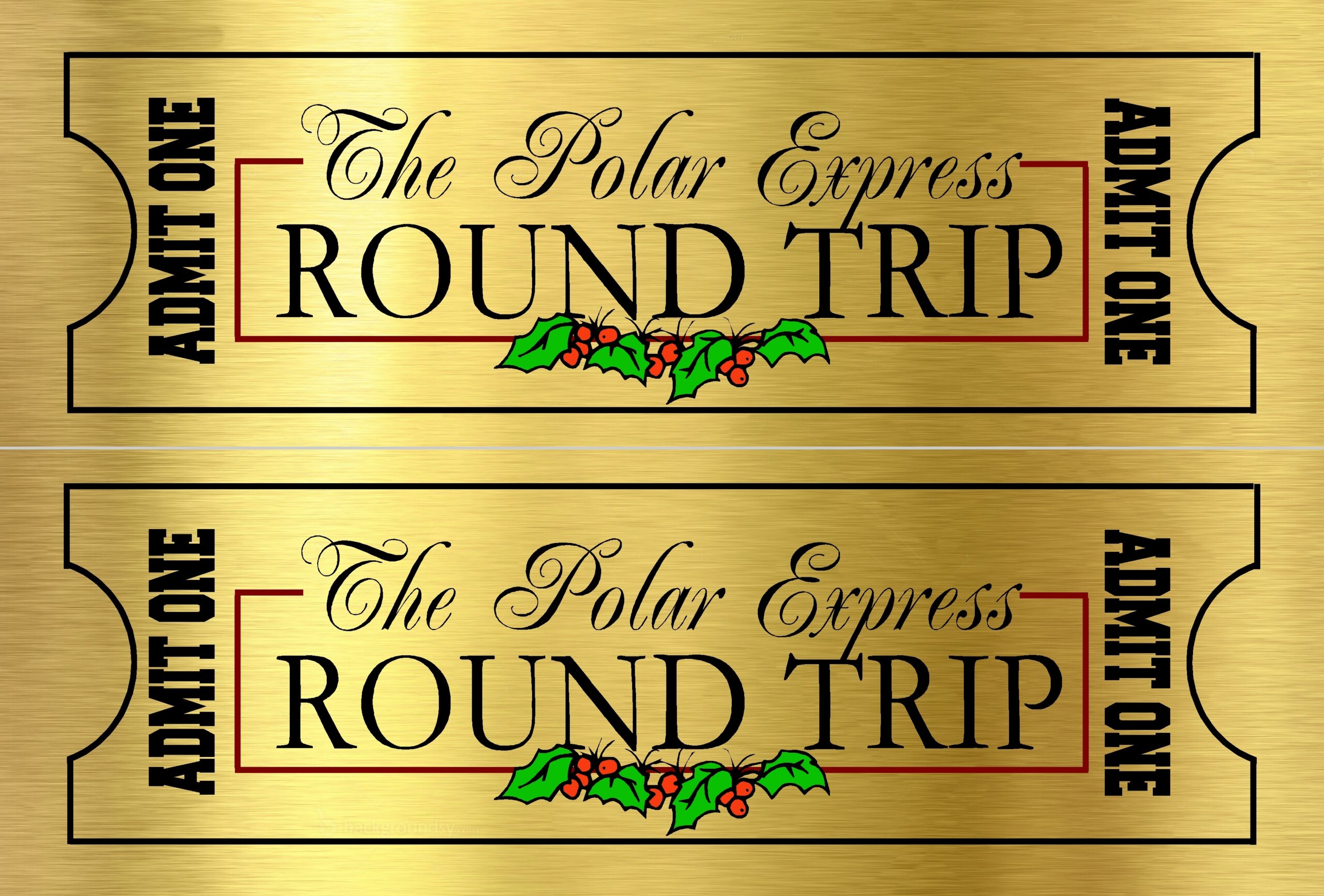 Polar Express Ticket The Idea Door