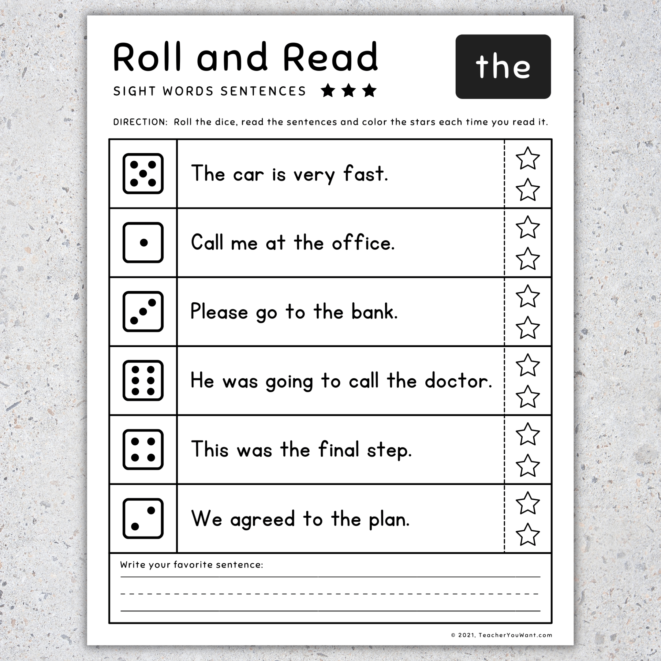 Pre primer Sight Words Pre K Roll Read Worksheets Activities SET 3 Made By Teachers Pre primer Sight Words Pre K Roll Read Worksheets Activities SET 3 Made By Teachers