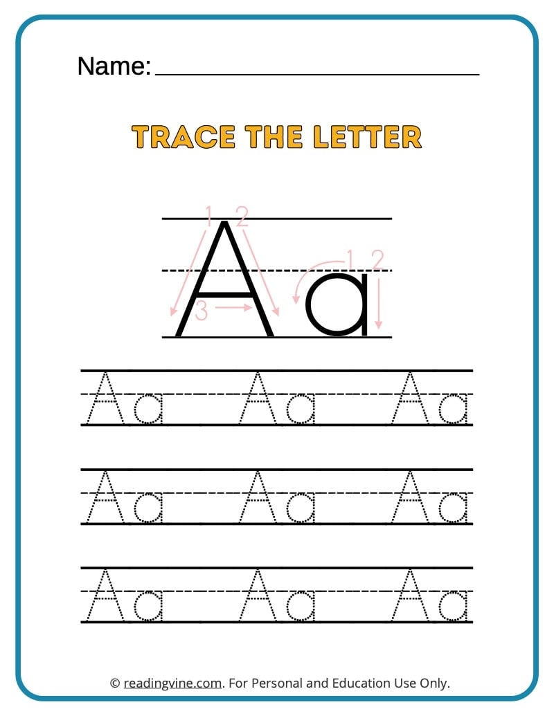 worksheet preschool letter