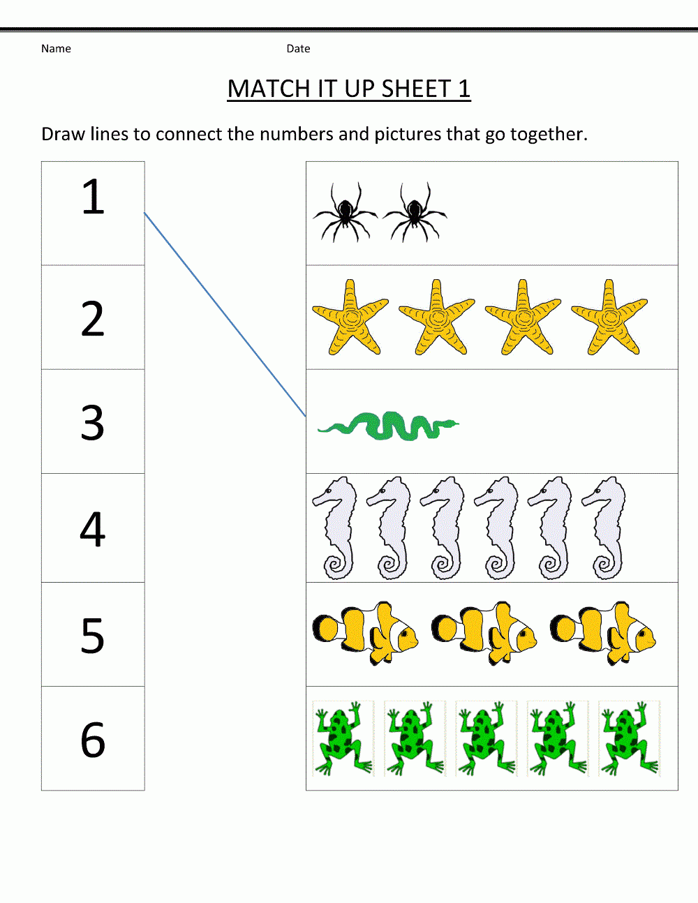 preschool math worksheet