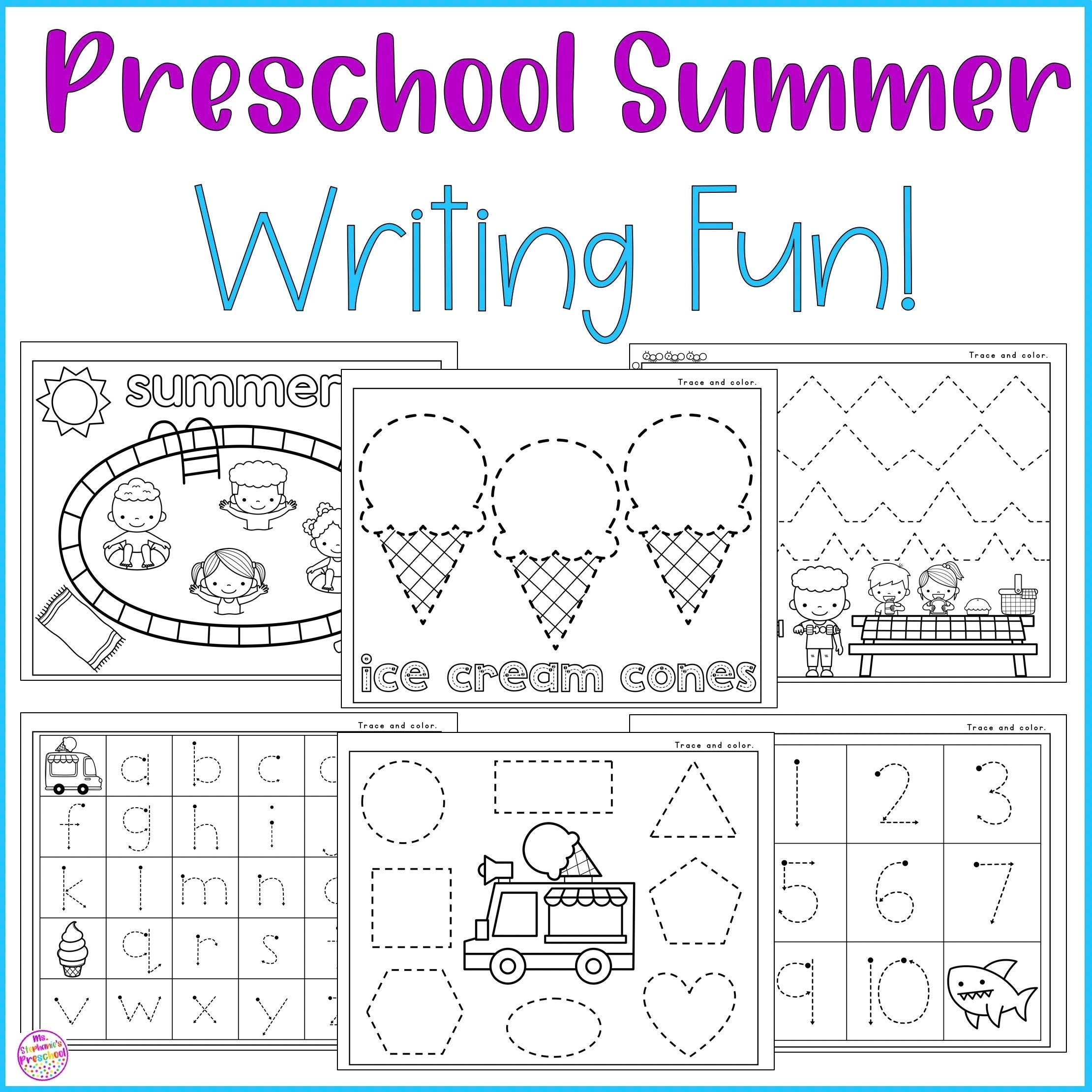preschool writing activities worksheets