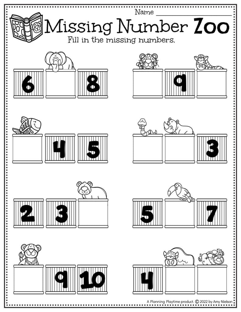 Preschool Zoo Activities Planning Playtime