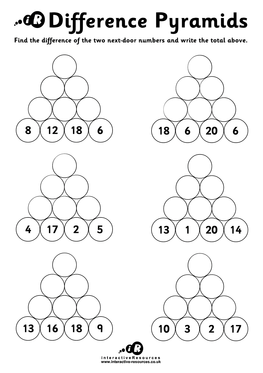 Primary Worksheets Supporting Maths Worksheets For IR Online www interactive resources co uk Primary Worksheets Supporting Maths Worksheets For IR Online www interactive resources co uk