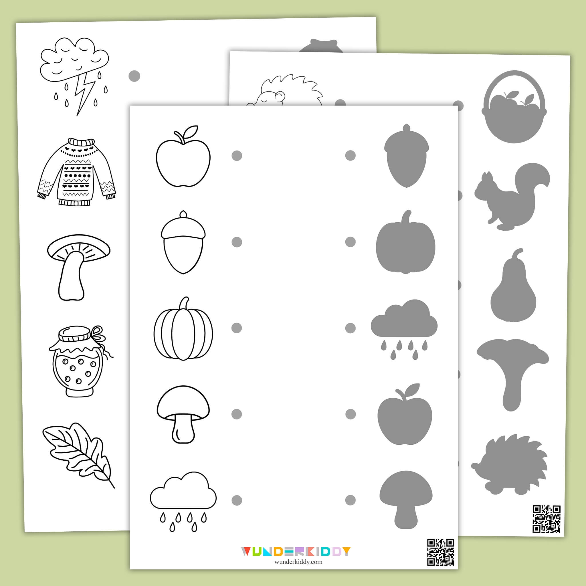 autumn kindergarten worksheets