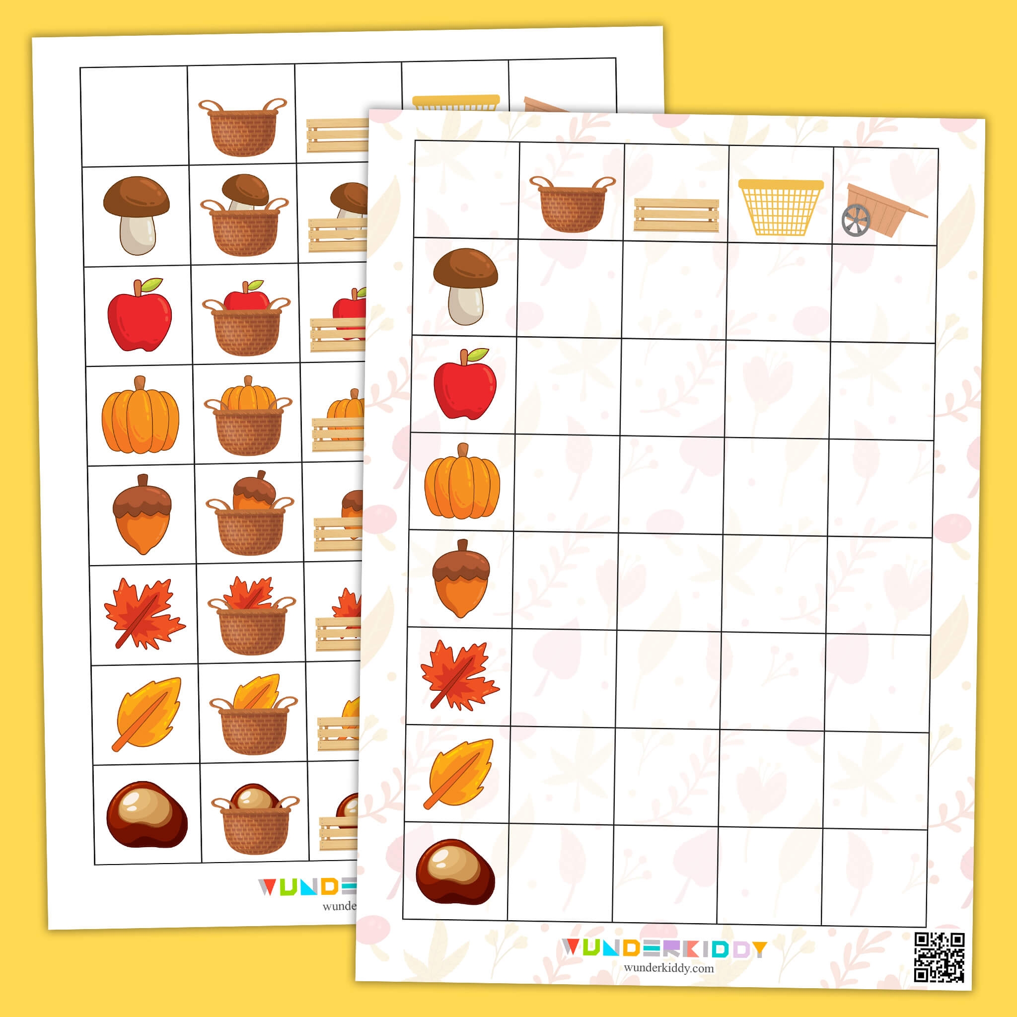 autumn worksheets printable