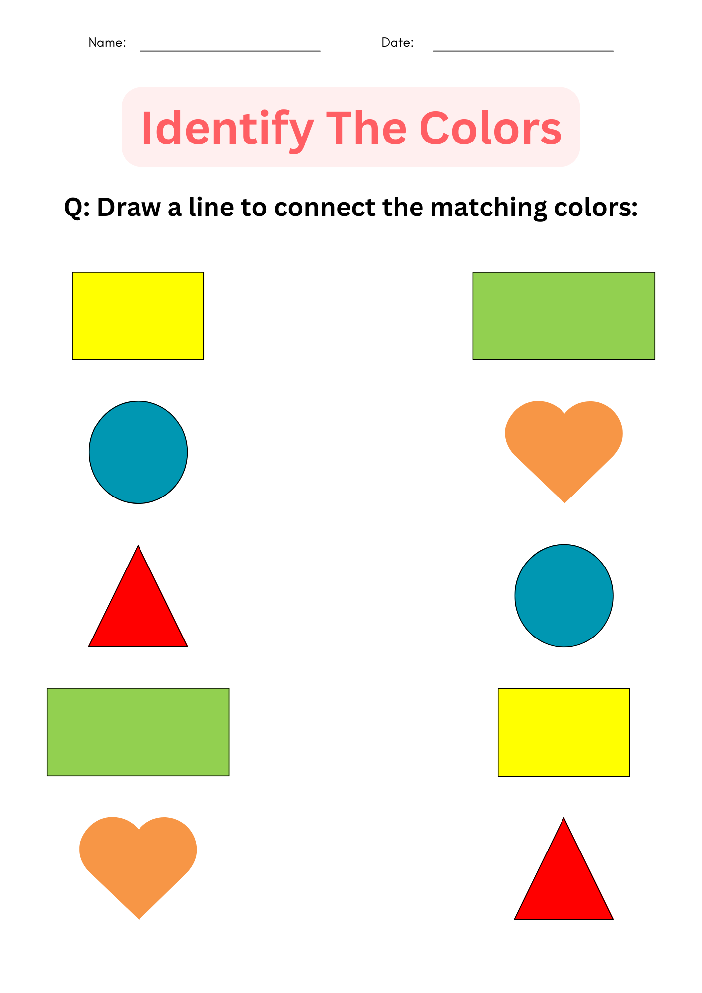 colors worksheet for kindergarten colors worksheet for kindergarten